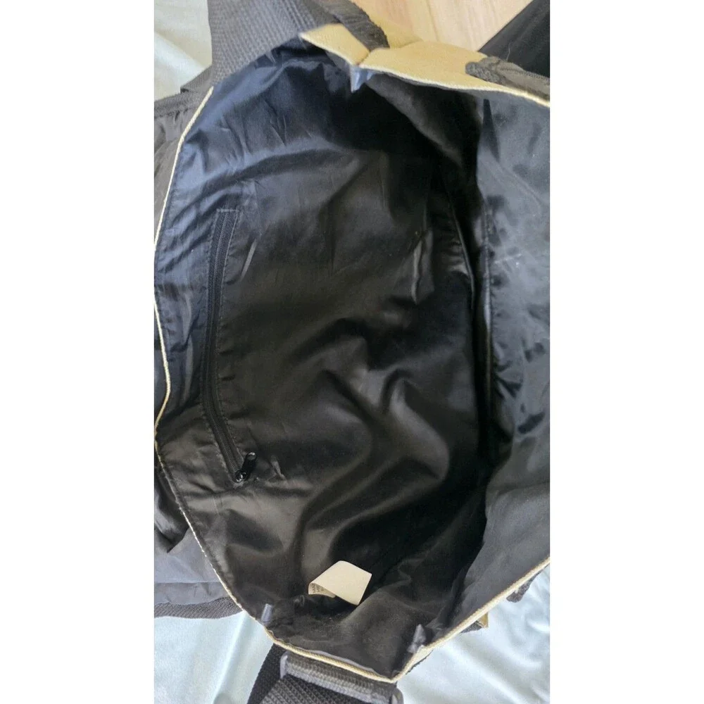 Funky Chunk Messenger Bag Beige Black Crossbody Organizer Travel Laptop Shoulder